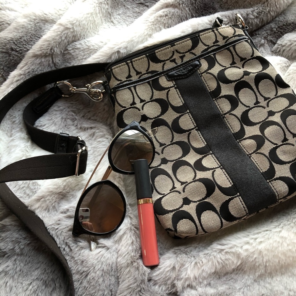 Cross-body bag by Coach in Black & Gray